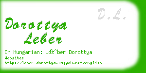 dorottya leber business card